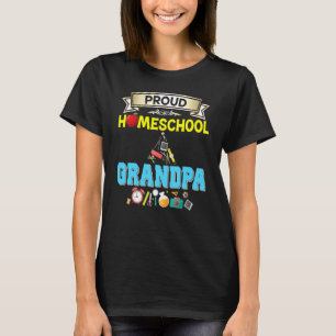 Proud Homeschool opa terug naar school Papa Fath T-shirt