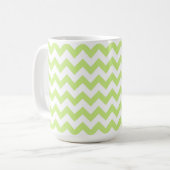 Proud Homeschool Pap Green en White Chevron Koffiemok (Voorkant links)