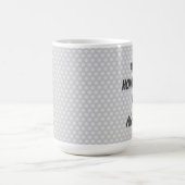 Proud Homeschool Papa Gray Polka dots Koffiemok (Center)