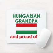 Proud Hongaarse opa Mousepad Muismat (Met muis)