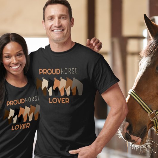 Proud HORSE LOVER Zwart T-shirt