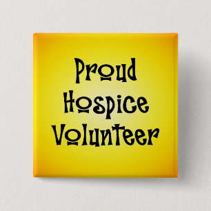 Proud Hospice-vrijwilliger Vierkante Button 5,1 Cm