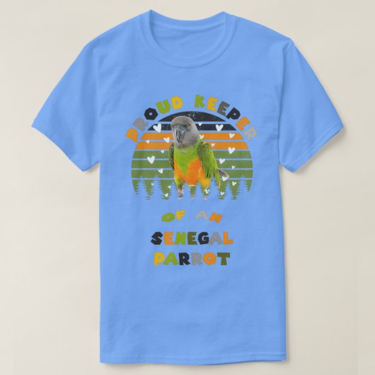 Proud-houder van een Senegalese papegaaien T-shirt (Design voorkant)