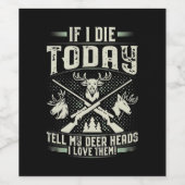 Proud Hunter Love Hunting Wijn Etiket (Enkel label)