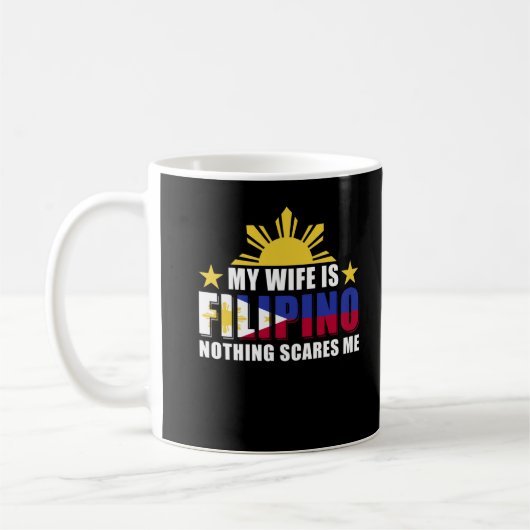 Proud Husband Boyvriend Filipino Wife Filippijnen Koffiemok (Links)