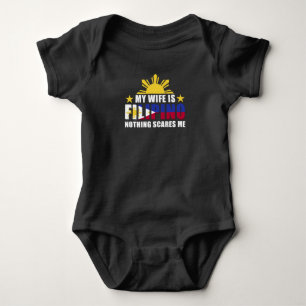 Proud Husband Boyvriend Filipino Wife Filippijnen Romper