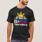 Proud Husband Boyvriend Filipino Wife Filippijnen T-shirt (Voorkant)