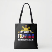 Proud Husband Boyvriend Filipino Wife Filippijnen Tote Bag (Voorkant)