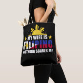 Proud Husband Boyvriend Filipino Wife Filippijnen Tote Bag (Dichtbij)