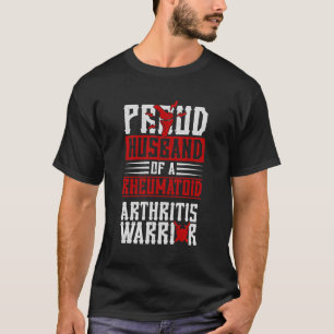 Proud Husband Of A Rheumatoid Arthritis Warrior Ar T-shirt