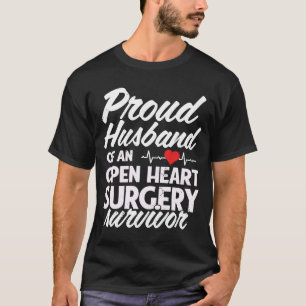 Proud Husband van een open hartchirurgische ingree T-shirt