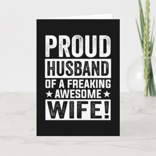 Proud Husband van een vrijmakende Geweldige vrouw Kaart