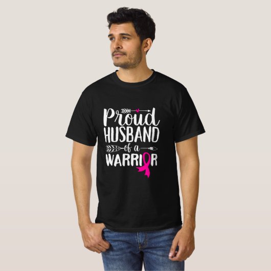 Proud Husband van een Warrior T-shirt (Voorkant volledig)