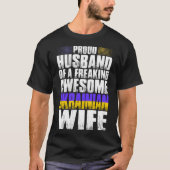 Proud Husband van Geweldige Oekraïens kindershirt T-shirt (Voorkant)