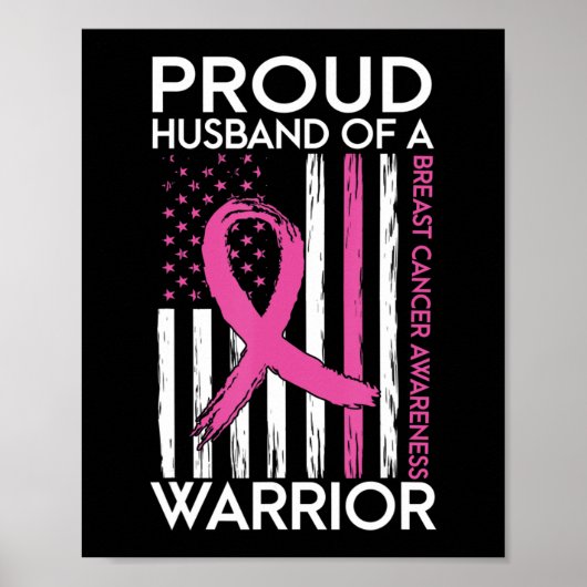 Proud Husband van ondersteuning voor jonge borstka Poster (Voorkant)