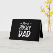 Proud Husky Dog Dad | Funny Dog Lover Gift Idee Kaart (Gele Bloem)