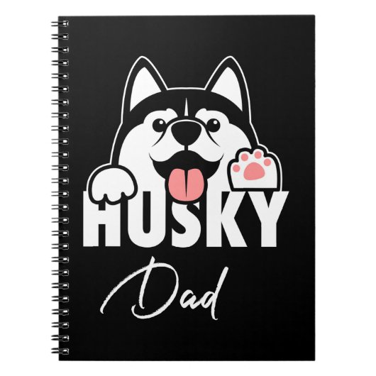 Proud Husky Siberian Dad Notitieboek (Voorkant)