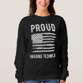 Proud Imaging Technician Profession American Flag Trui (Voorkant)