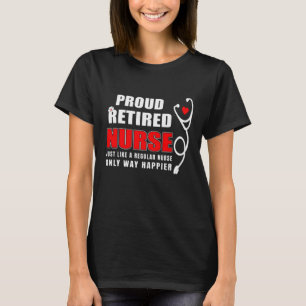 Proud in ruste verpleegster t-shirt