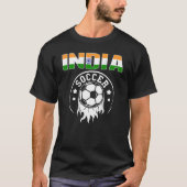 Proud India Soccer Fans Jersey - Indische vlag T-shirt (Voorkant)