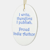 Proud Indie Author Keramisch Ornament (Links)