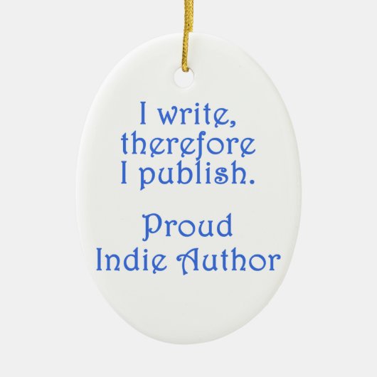 Proud Indie Author Keramisch Ornament (Voorkant)