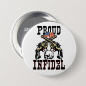 Proud Infidel! Ronde Button 7,6 Cm (Voorkant /achterkant)