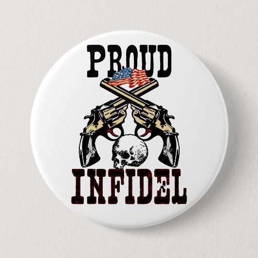 Proud Infidel! Ronde Button 7,6 Cm (Voorkant)