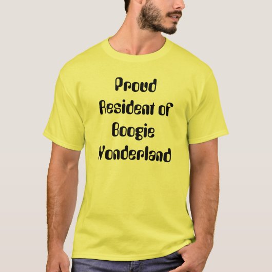 Proud Ingezetenschap van Boogie Wonderland T-shirt (Voorkant)