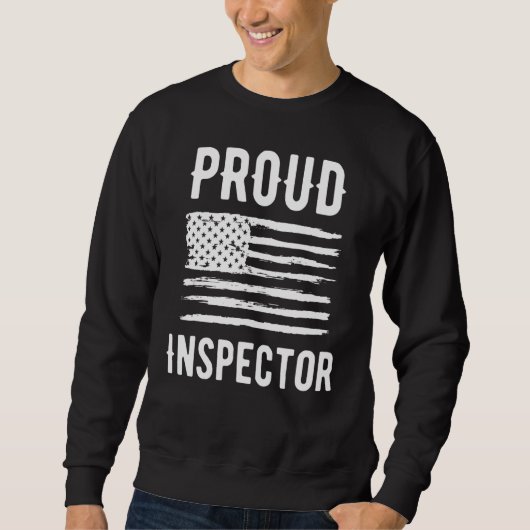 Proud Inspector Profession American Flag Trui (Voorkant)