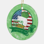 Proud Irish American Kerstdecoration Ornament (Links)