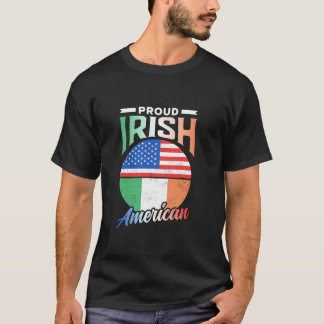Proud Irish American Roots Ireland Family Usa A T-shirt