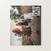 Proud Irish Family Shamrock Lucky Clover Photo Ji Legpuzzel (Verticaal)