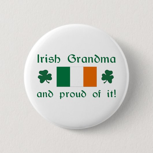 Proud Irish Grandma Ronde Button 5,7 Cm (Voorkant)