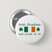 Proud Irish Grandma Ronde Button 5,7 Cm (Voorkant /achterkant)