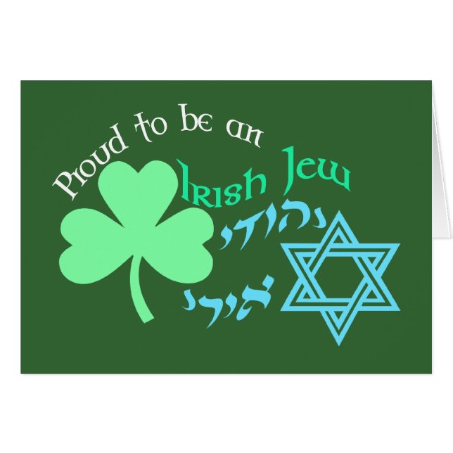 Proud Irish Jew Cards (Voorkant Horizontaal)