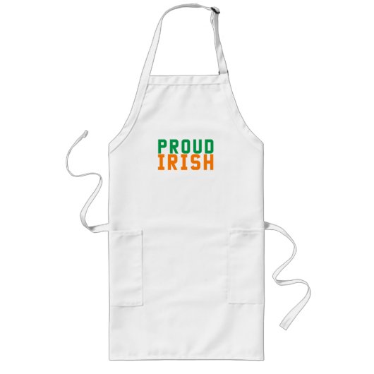 Proud Irish Lang Schort (Voorkant)