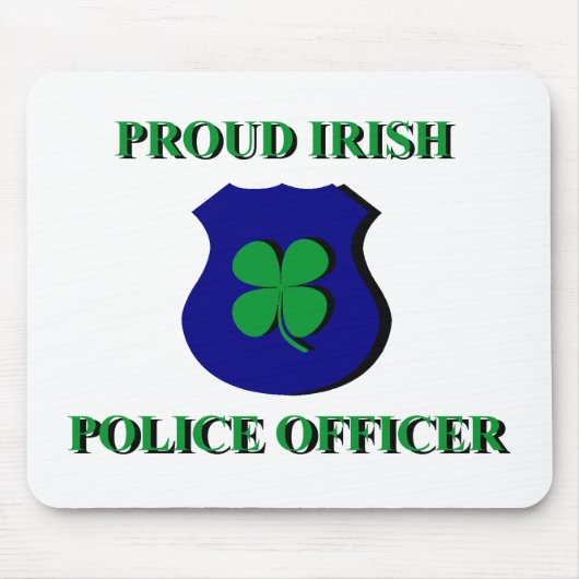 Proud Irish Police Officer Muismat (Voorkant)