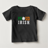 Proud Irish Shamrock Lucky Clover Quote St Paddy (Voorkant)