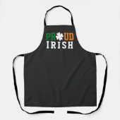 Proud Irish Shamrock Lucky Clover Quote St Paddy Schort (Voorkant)