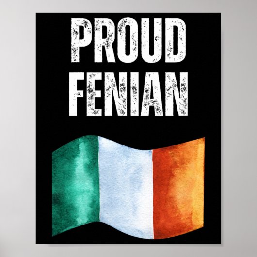 Proud Irish Warrior Irish Republican Clothing  Poster (Voorkant)