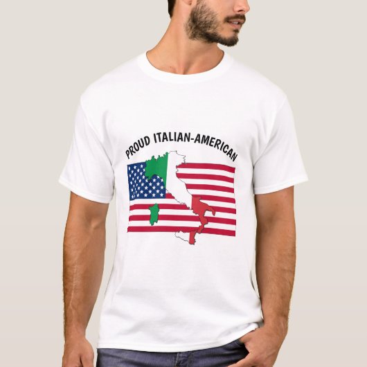 Proud Italiaans-Amerikaans T-shirt (Voorkant)
