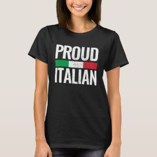 Proud Italiaans Italië Vlag T-shirt