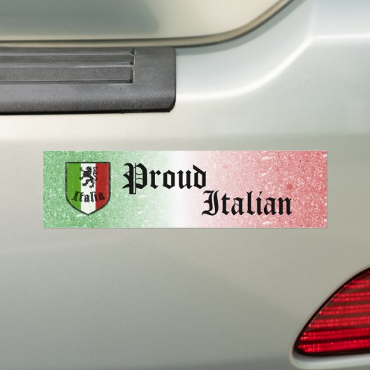 Proud Italiaanse Bumpersticker (Op auto)