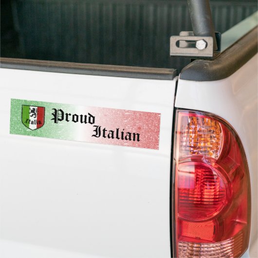 Proud Italiaanse Bumpersticker (Op Truck)