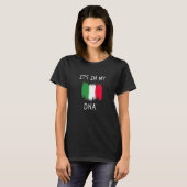 Proud Italian Pride It's In My DNA Italy Flag Men  T-shirt (Voorkant volledig)