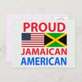 Proud Jamaican American Briefkaart (Voorkant / Achterkant)