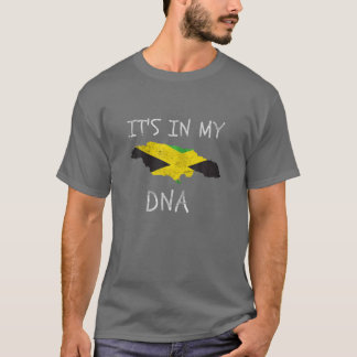 Proud Jamaican Pride zit in mijn DNA Jamaica vlag T-shirt