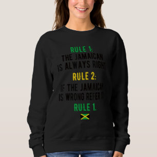 Proud Jamaican Rules Jamaica Flag Jamaican Roots Trui
