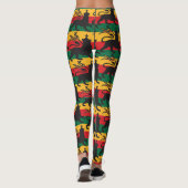 Proud Jamaicans - Lion of Judah - Yoga Leggins Leggings (Achterkant)